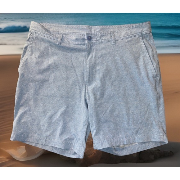 Roundtree & Yorke Performance Shorts Men 36 Blue Golf‎ - Picture 1 of 6
